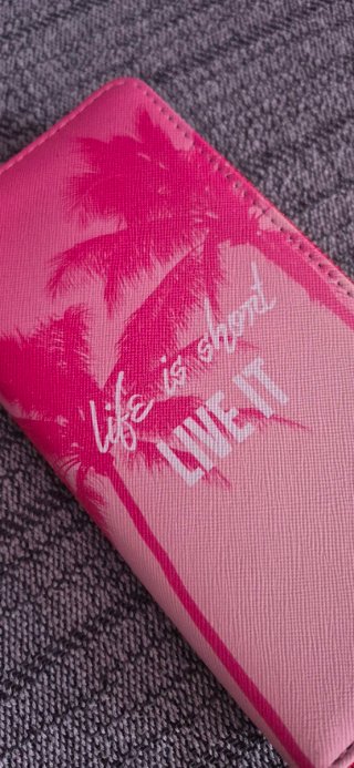 Monedero rosa palmeras Live it