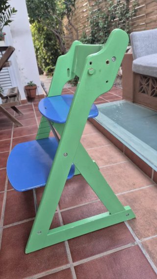 Trona evolutiva verde y azul