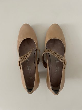 Zapatos Gianni Zenna Beige Cuero Talla 38