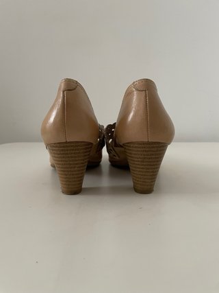 Zapatos Gianni Zenna Beige Cuero Talla 38