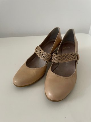 Zapatos Gianni Zenna Beige Cuero Talla 38