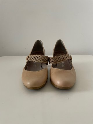 Zapatos Gianni Zenna Beige Cuero Talla 38
