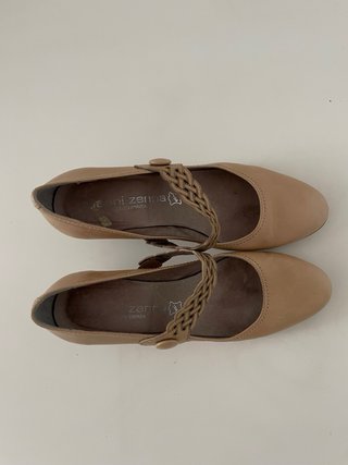 Zapatos Gianni Zenna Beige Cuero Talla 38