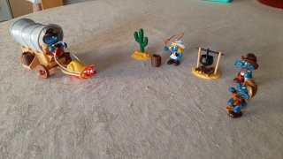 Carro Western Puffi Pejo Schleich
