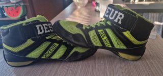 Scarpe da Boxe Des Rues Verdi/Nere