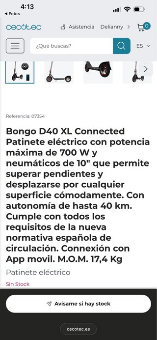 Patinete Eléctrico Homologado DGT + Casco