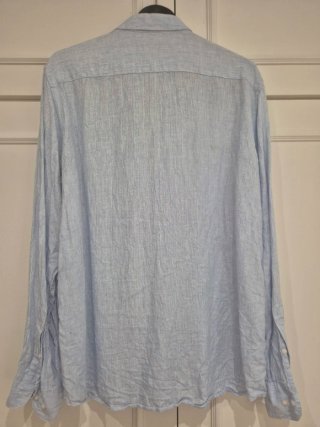 Camisa lino rayas Massimo Dutti