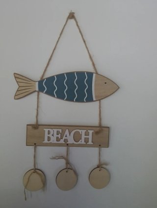 Barco Decorativo Madera y Yute