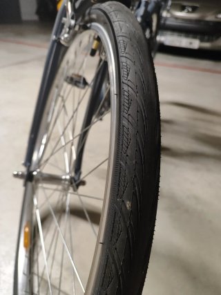 Bicicleta de ciudad con cambios