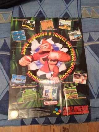 Póster Super Nintendo - Catálogo de Juegos