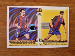 INIESTA y Más (Barcelona) Top Liga 2004 Mundicromo