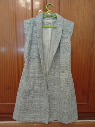Chaleco elegante Fórmula Joven azul/gris M