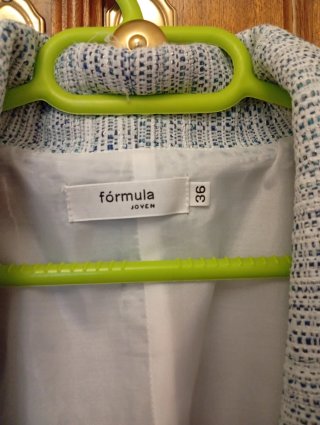 Chaleco elegante Fórmula Joven azul/gris M