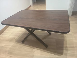 Mesa elevadora escritorio madera y metal