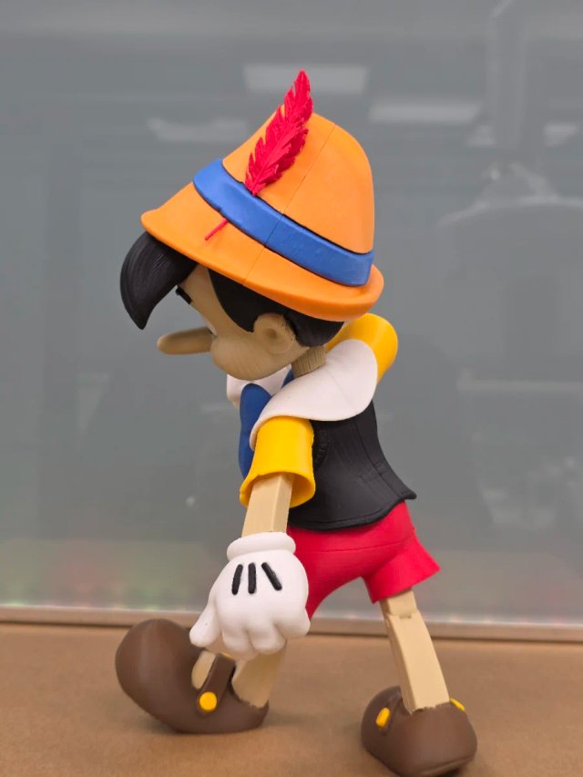 Figura Pinocho Impresión 3D 25cm