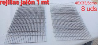 Rejillas suelo jaulón 1mt 48x33,5cm (8 uds)