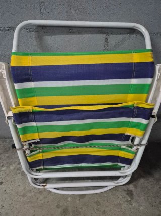 Tumbona plegable playa multicolor