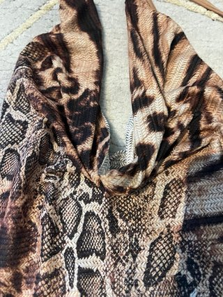 Vestido estampado animal print