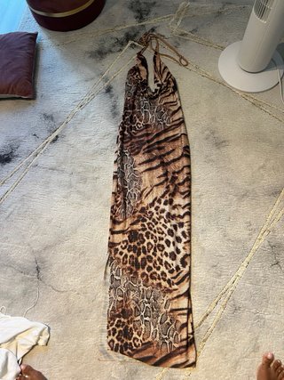 Vestido estampado animal print