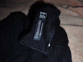 Falda-pantalon negra Stradivarius