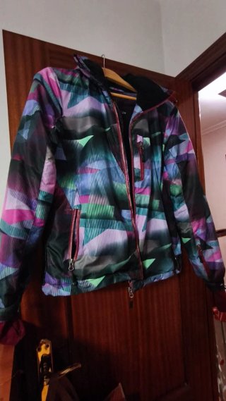 Chaqueta de esquí estampada