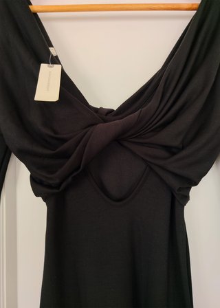 Vestido negro midi Anthropologie. Talla 34