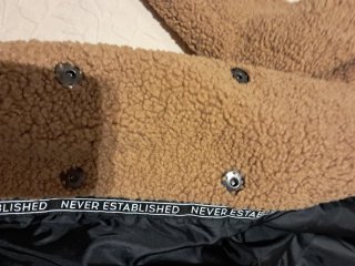 Abrigo Teddy oversize REVIEW talla única