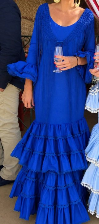 Vestido de flamenca azul