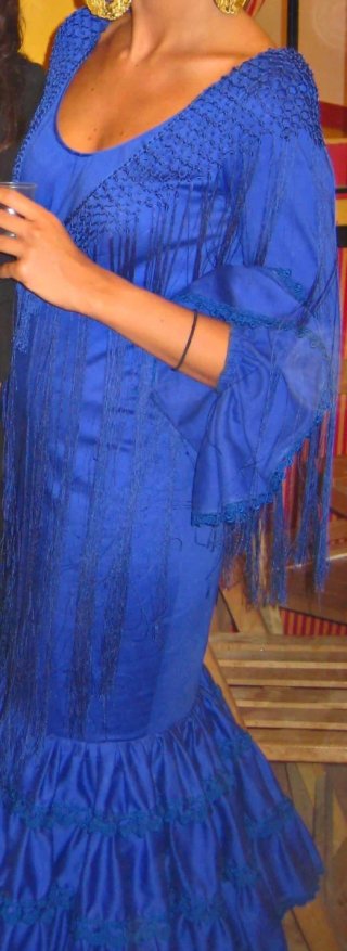 Vestido de flamenca azul