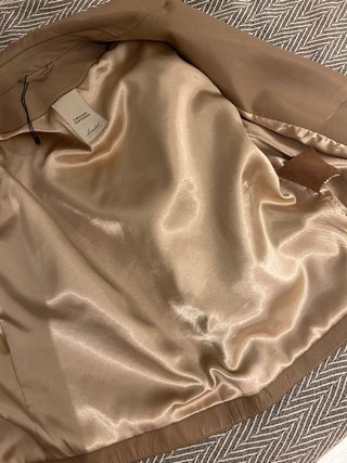 Chaqueta de Piel Natural Beige Premium
