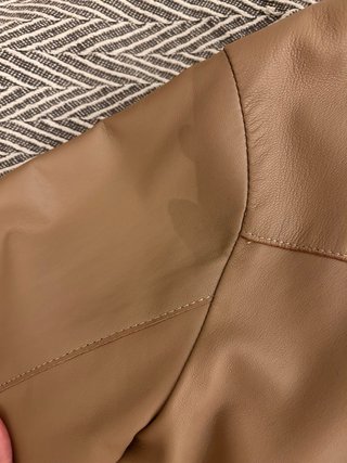 Chaqueta de Piel Natural Beige Premium