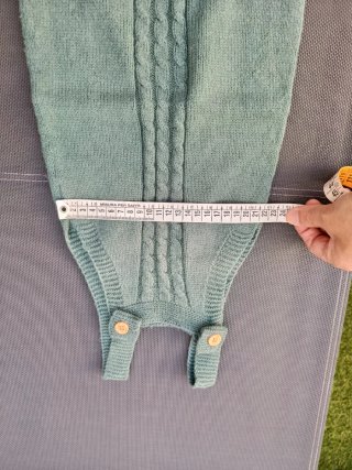 Peto verde tejido 6-9 meses