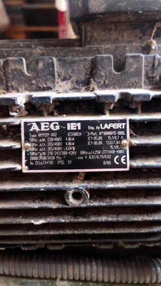 Motor Eléctrico Trifásico 4,6kw 3500rpm AEG