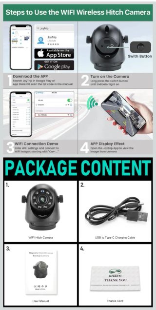 Cámara Enganche WiFi GreenYi 5G HD 720P