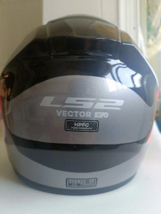 Casco Moto LS2 Gris, negro y fucsia