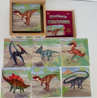 Puzzle de bloques 6 en 1 DinoSauria