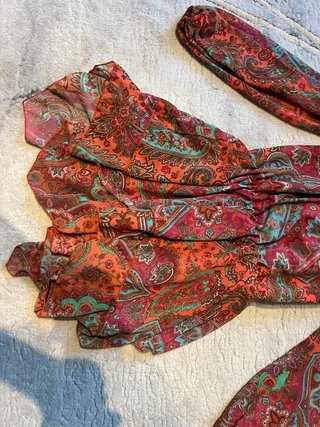 Vestido estampado paisley talla única