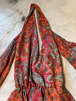 Vestido estampado paisley talla única