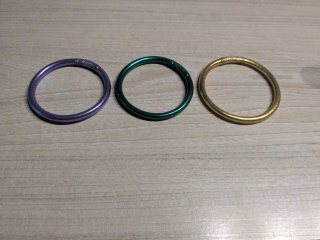 3 Pulseras pan de oro AUTÉNTICAS talla pequeña