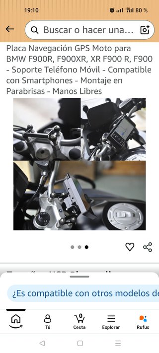 SOPORTE NAVEGACIÓN GPS MOTO BMW F900+F900R+F900XR