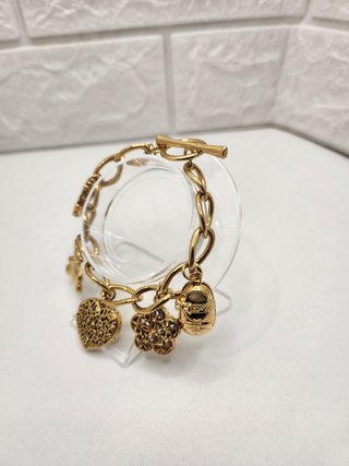 Pulsera Acero Quirúrgico Chapado Oro
