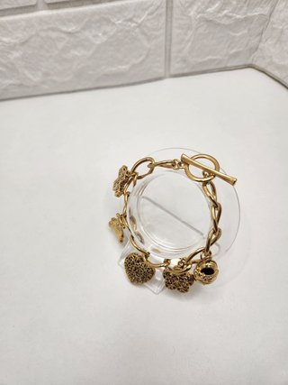 Pulsera Acero Quirúrgico Chapado Oro
