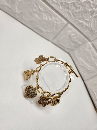 Pulsera Acero Quirúrgico Chapado Oro