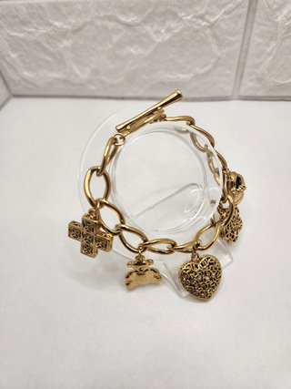 Pulsera Acero Quirúrgico Chapado Oro
