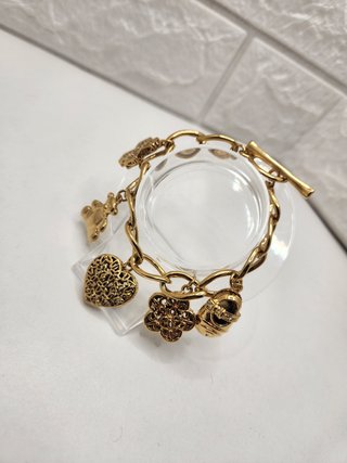 Pulsera Acero Quirúrgico Chapado Oro