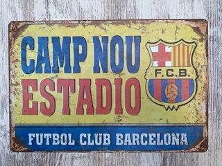 (675) Cartel Metálico Camp Nou FC Barcelona