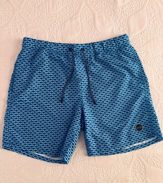 Bañador estampado Shiwi azul y blanco