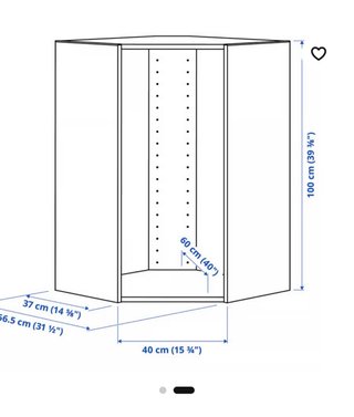 Armario Esquinero Blanco IKEA Nuevo