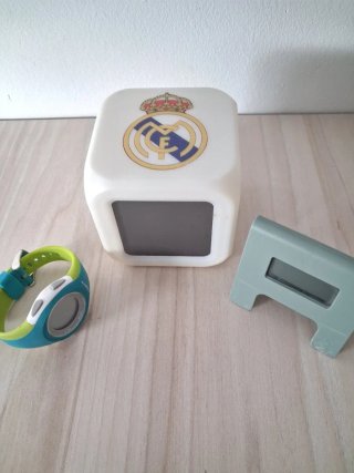Reloj de mesa Real Madrid y pulsera