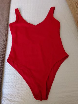 Bañador mujer rojo